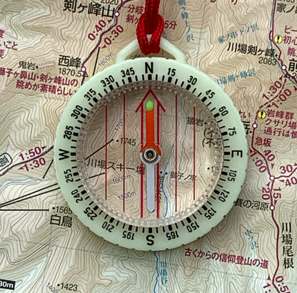 地図用コンパス【ＧＳ－３３Ｎ蓄光】